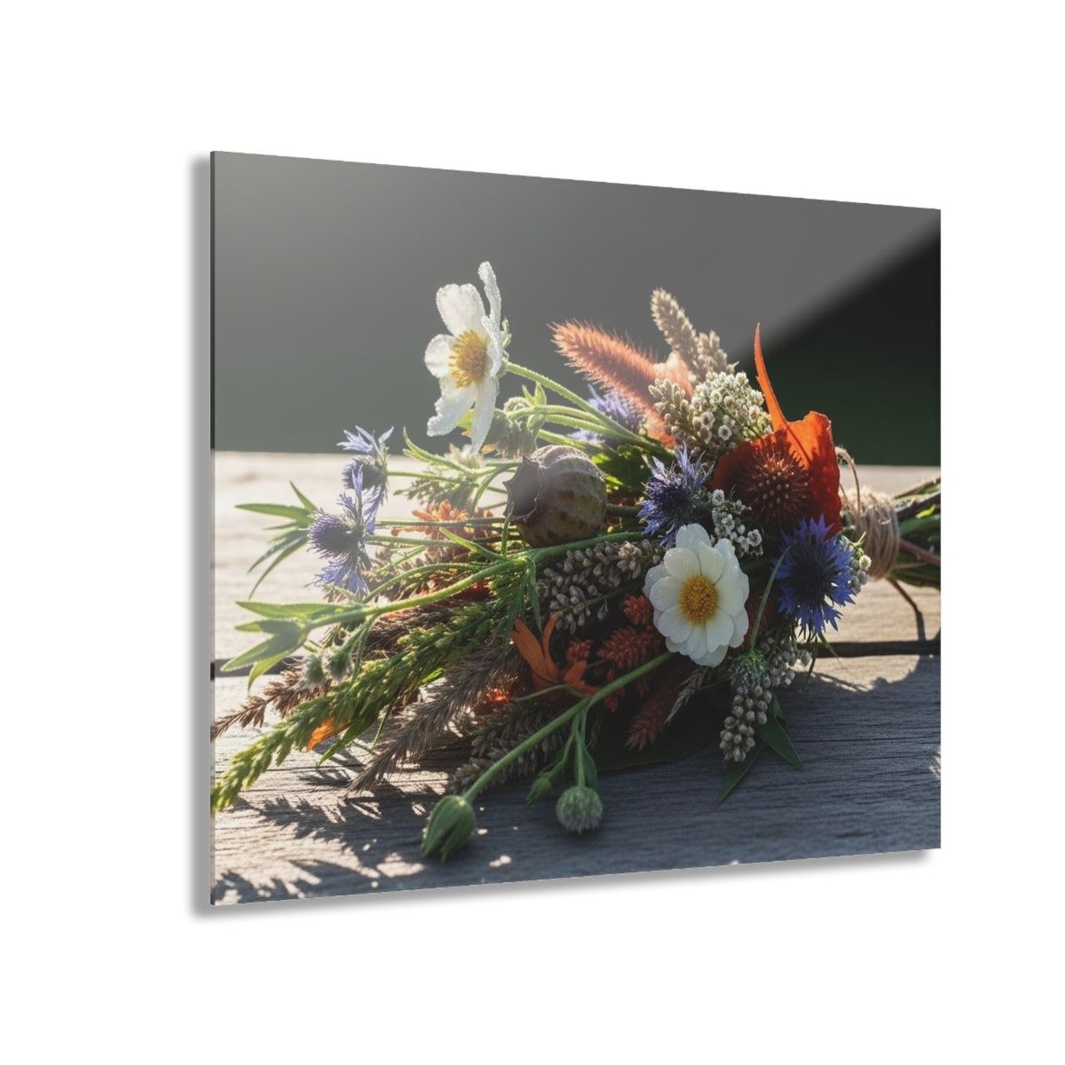 Vibrant Wildflower Bouquet Acrylic Prints (French Cleat Hanging)