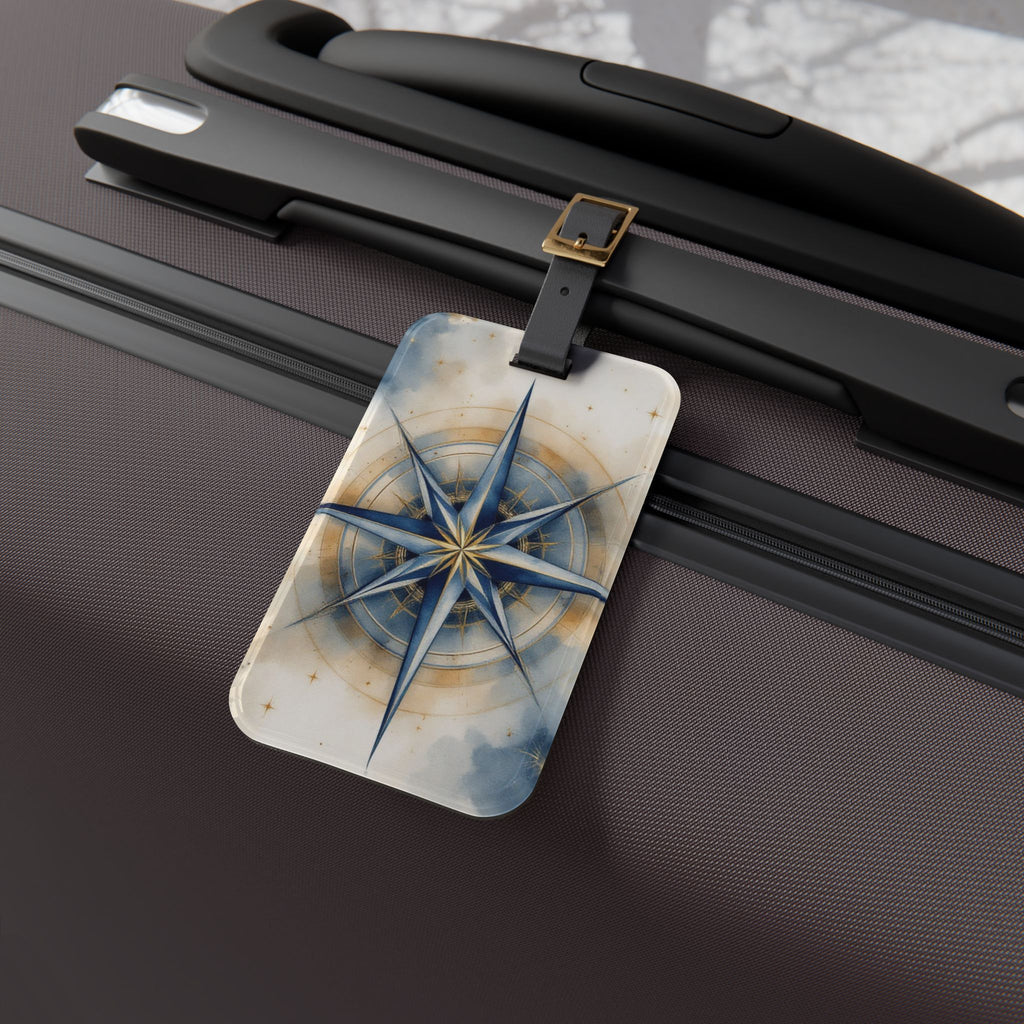 Compass Rose Luggage Tag