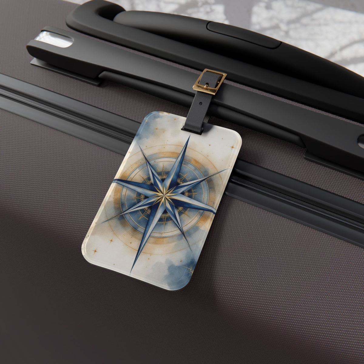 Compass Rose Luggage Tag