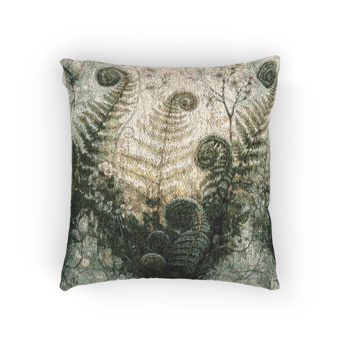 Botanical Ferns Woven Pillow