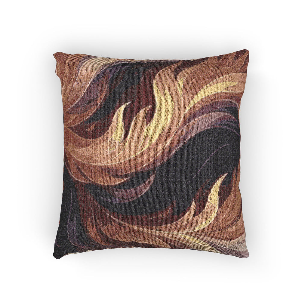 Deep Warm Tone Movement Woven Pillow
