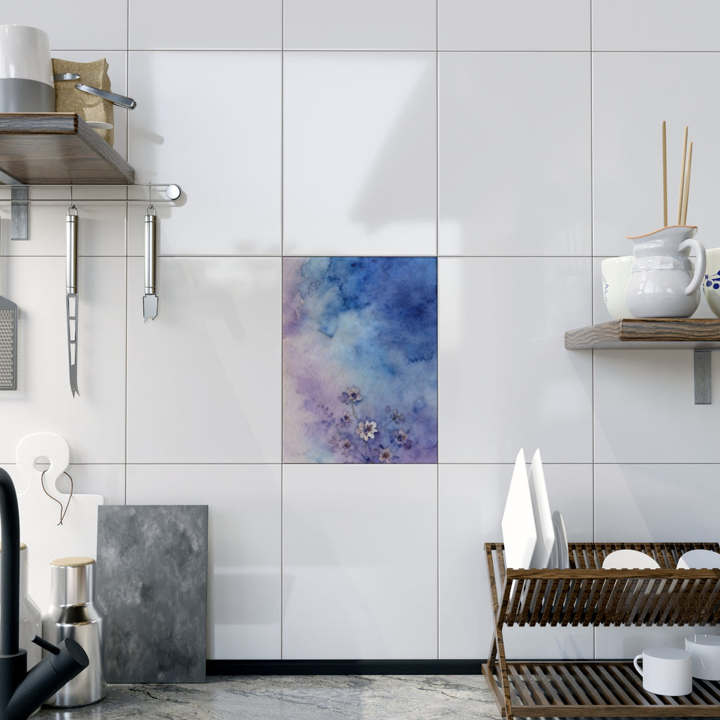 Soft Pastel Watercolor Floral: Design Accent Ceramic Tile