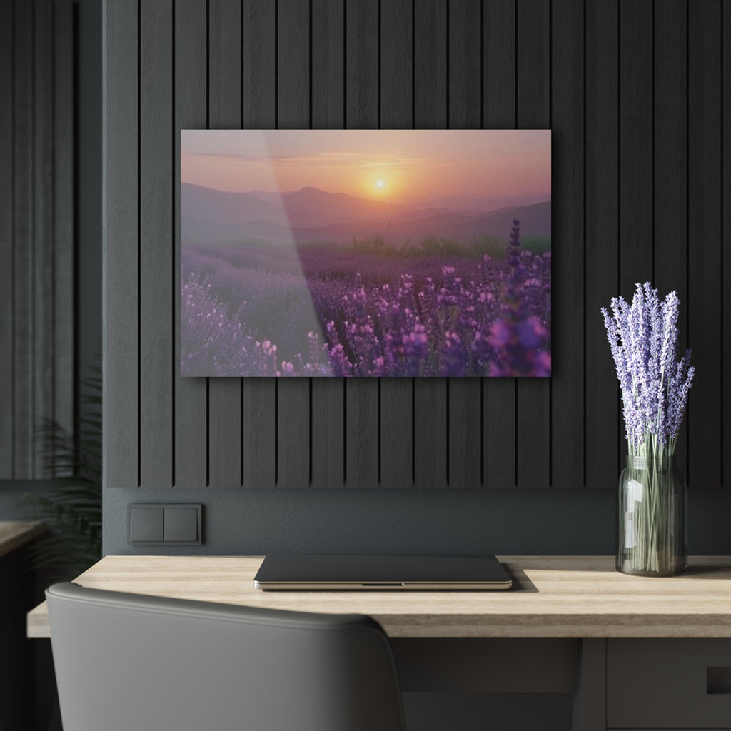 Wild About Lavender Acrylic Prints (French Cleat Hanging)