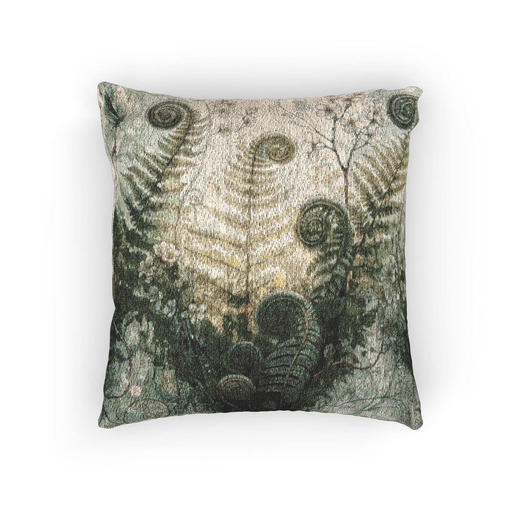 Botanical Ferns Woven Pillow