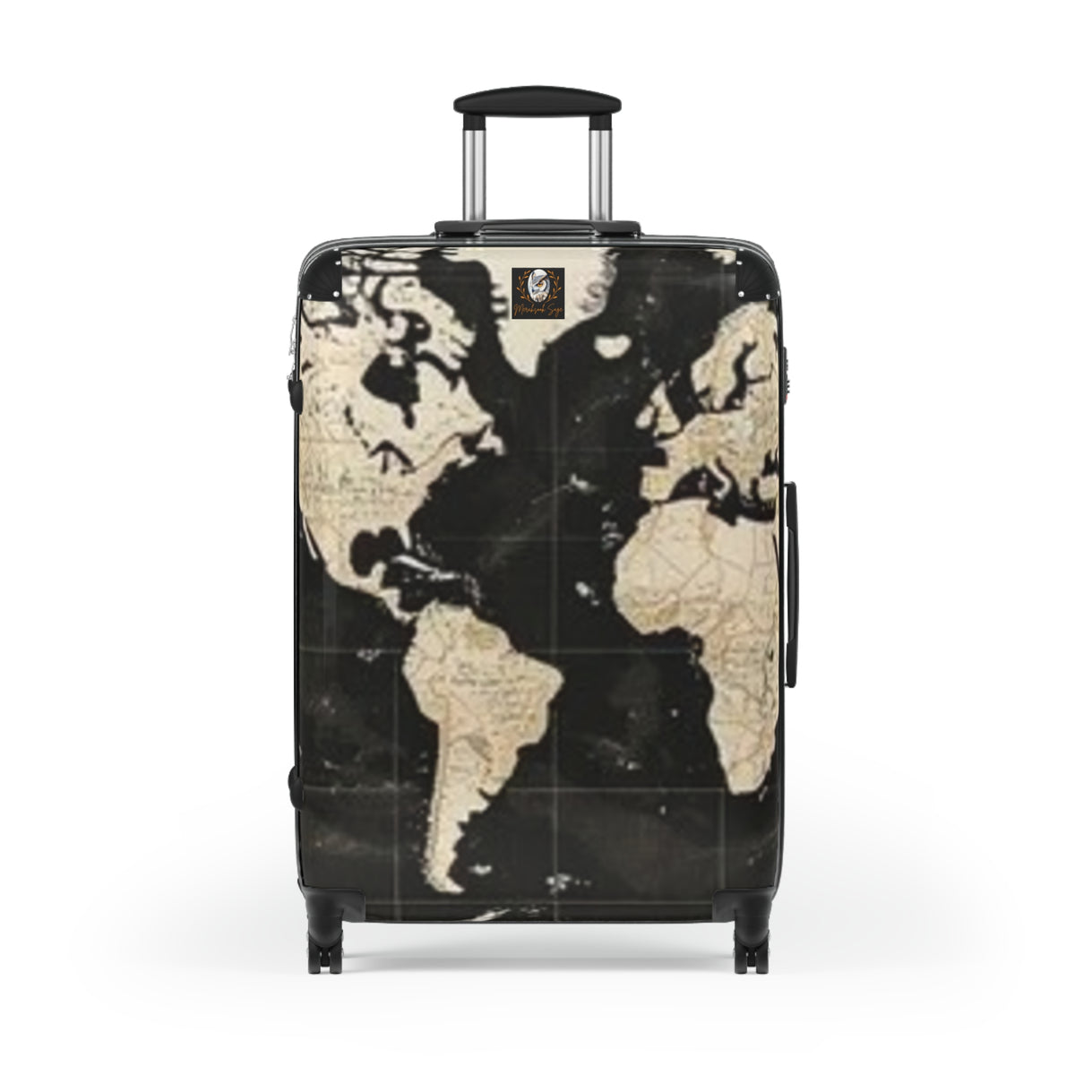 Stylized Antique Map Suitcase