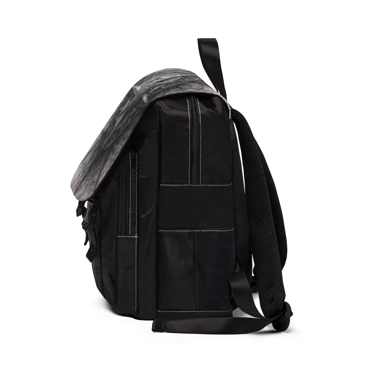 Stylized Illustrated Compass Oxford Canvas Backpack