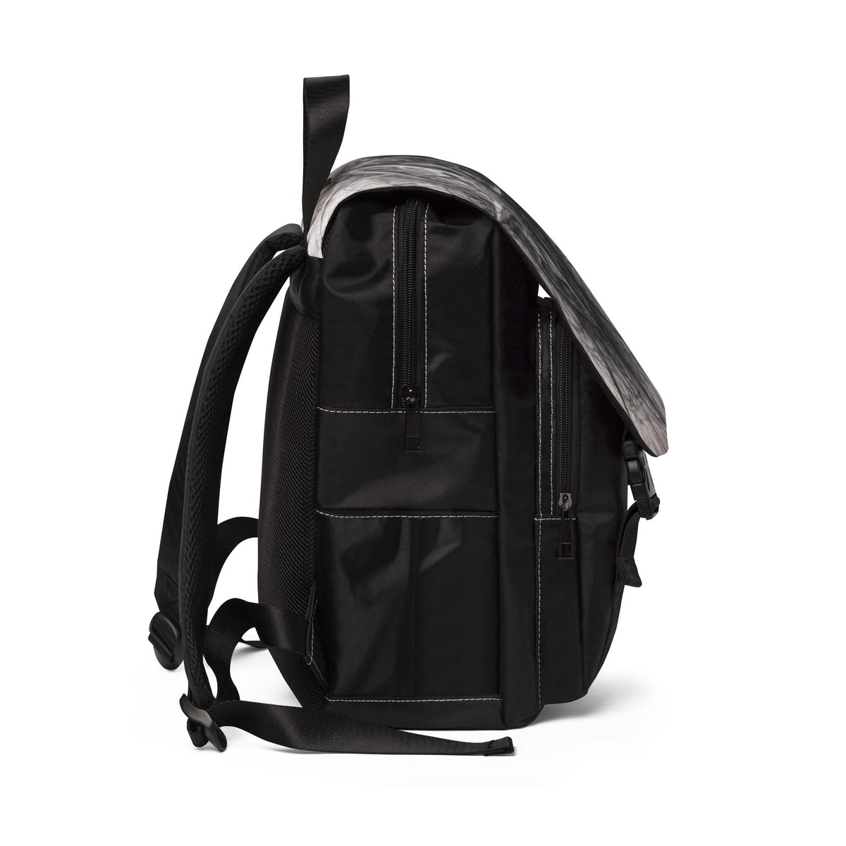 Stylized Illustrated Compass Oxford Canvas Backpack