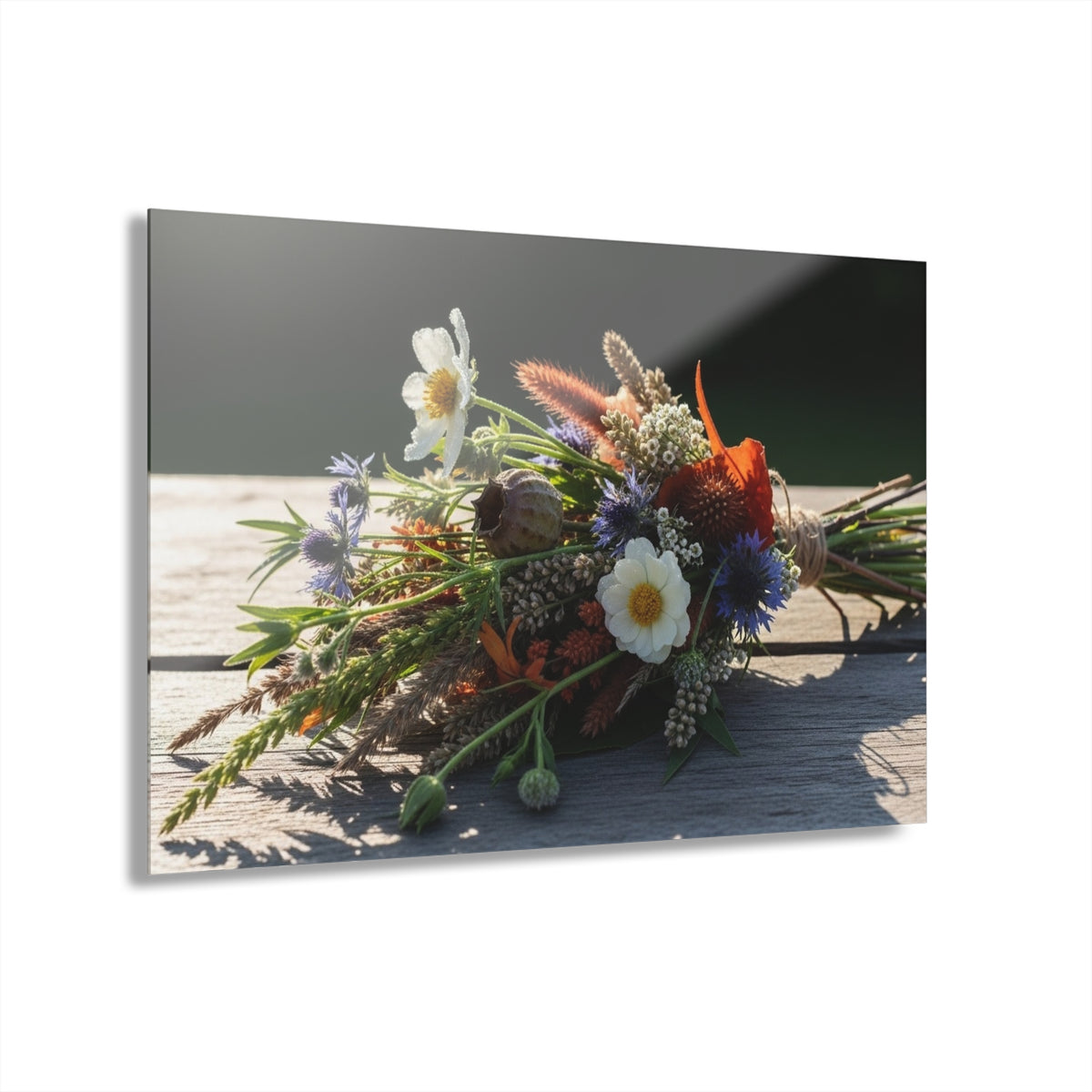 Vibrant Wildflower Bouquet Acrylic Prints (French Cleat Hanging)
