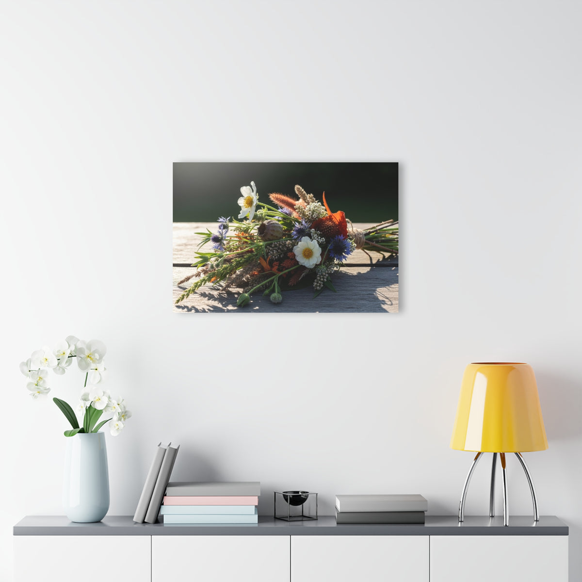 Vibrant Wildflower Bouquet Acrylic Prints (French Cleat Hanging)