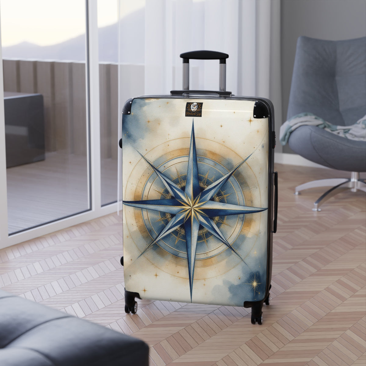 Compass Rose Suitcase