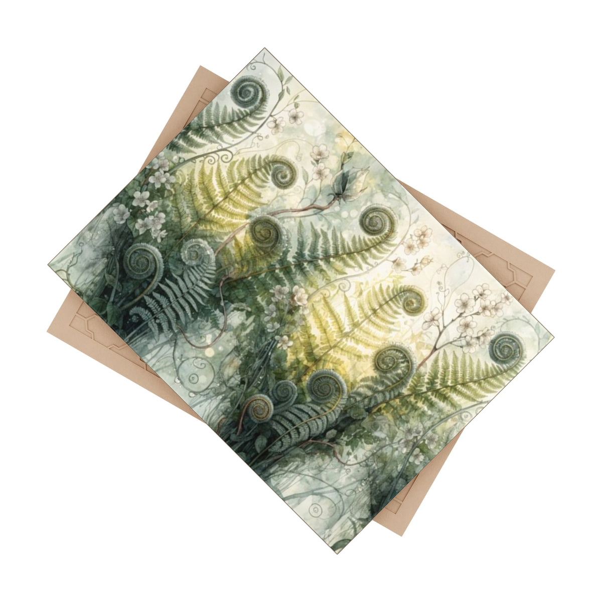 Botanical Ferns; Design Accent Ceramic Tile