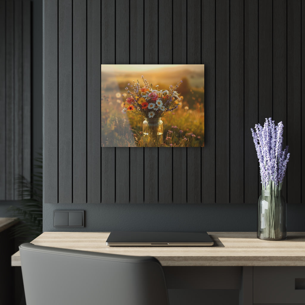 Wonderful Wildflower Arrangement Acrylic Prints (French Cleat Hanging)