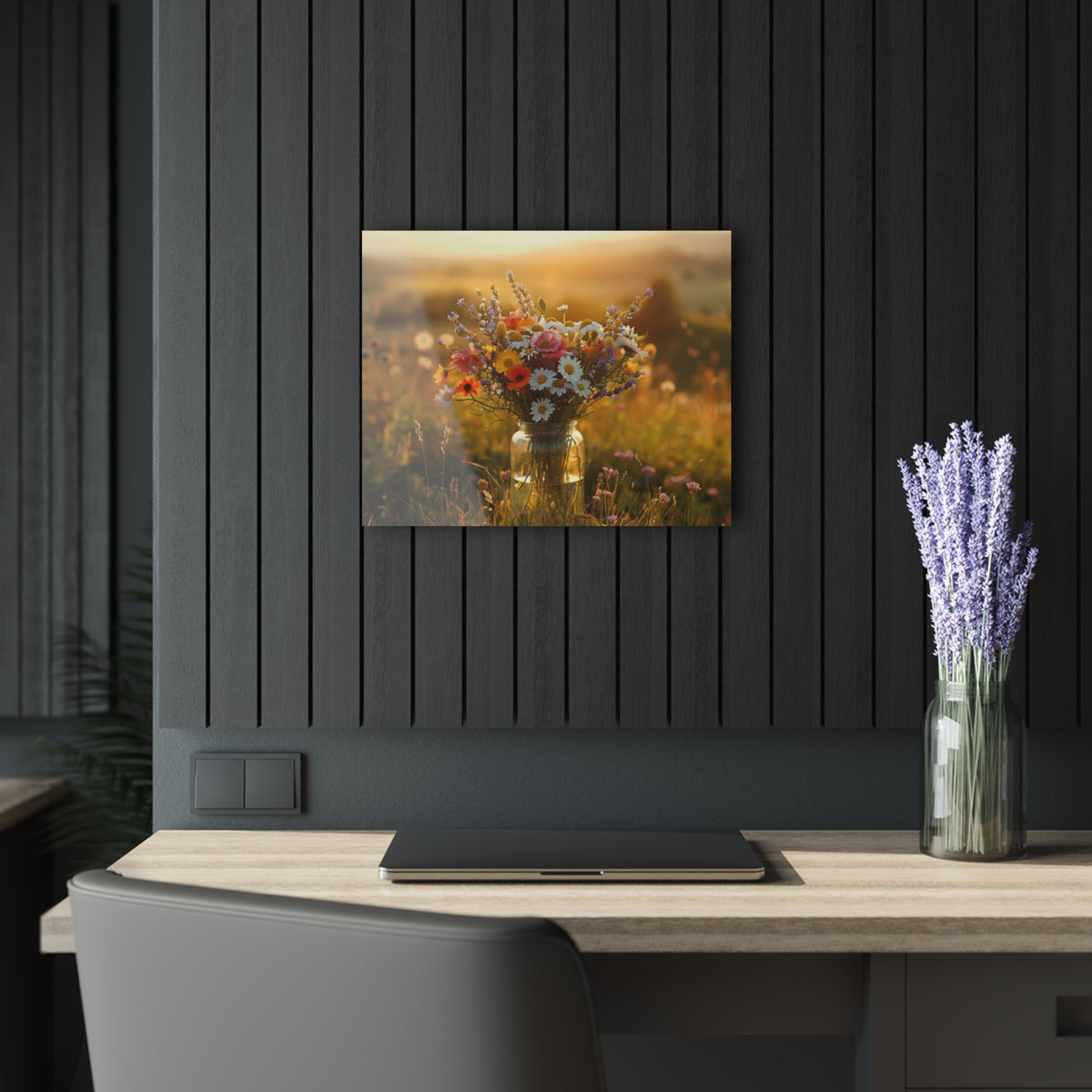 Wonderful Wildflower Arrangement Acrylic Prints (French Cleat Hanging)