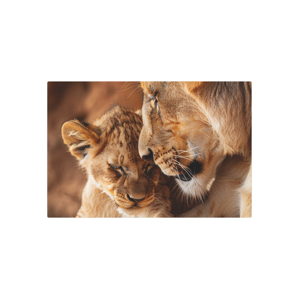 Lion Mother and Cub Portrait