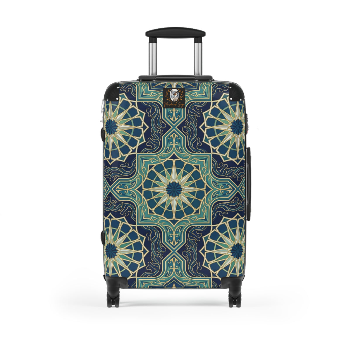 Ocean Tones Stylized Compass Suitcase