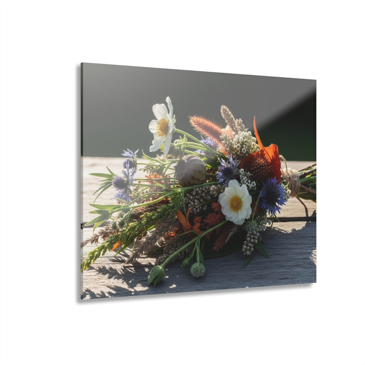Vibrant Wildflower Bouquet Acrylic Prints (French Cleat Hanging)