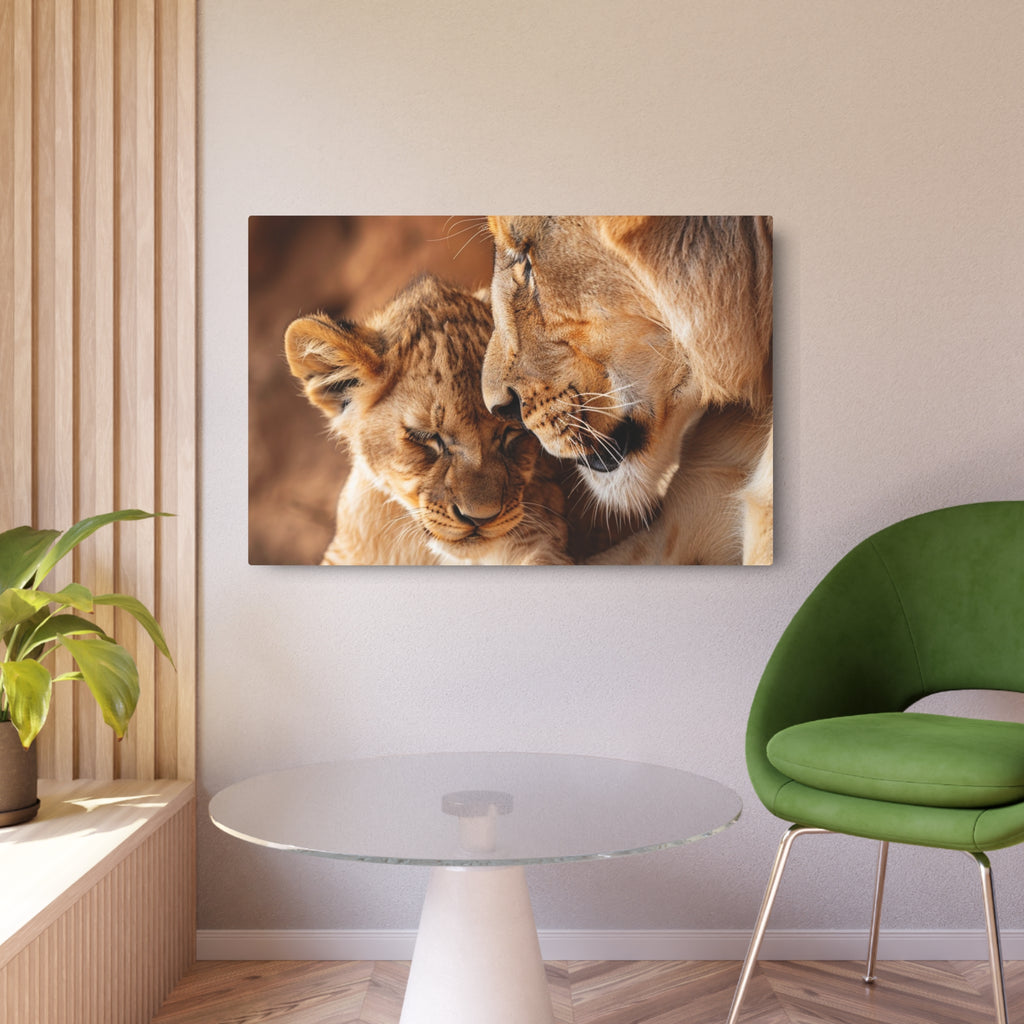 Lion Mother and Cub Portrait