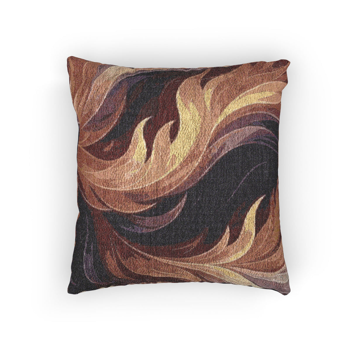 Deep Warm Tone Movement Woven Pillow