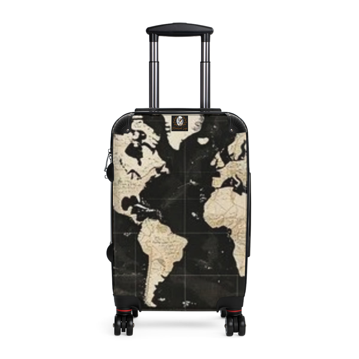 Stylized Antique Map Suitcase