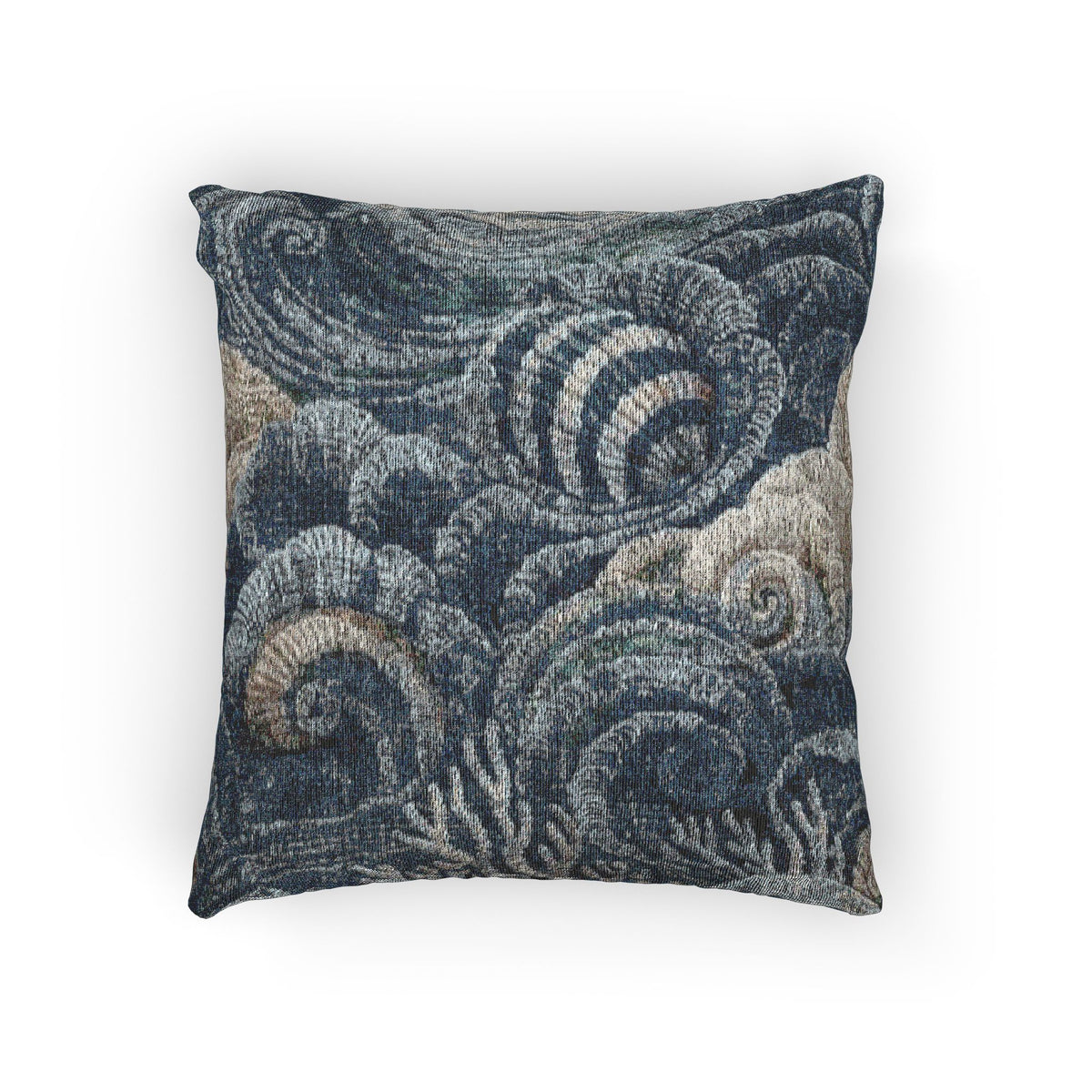 Ocean Tapestry Woven Pillow