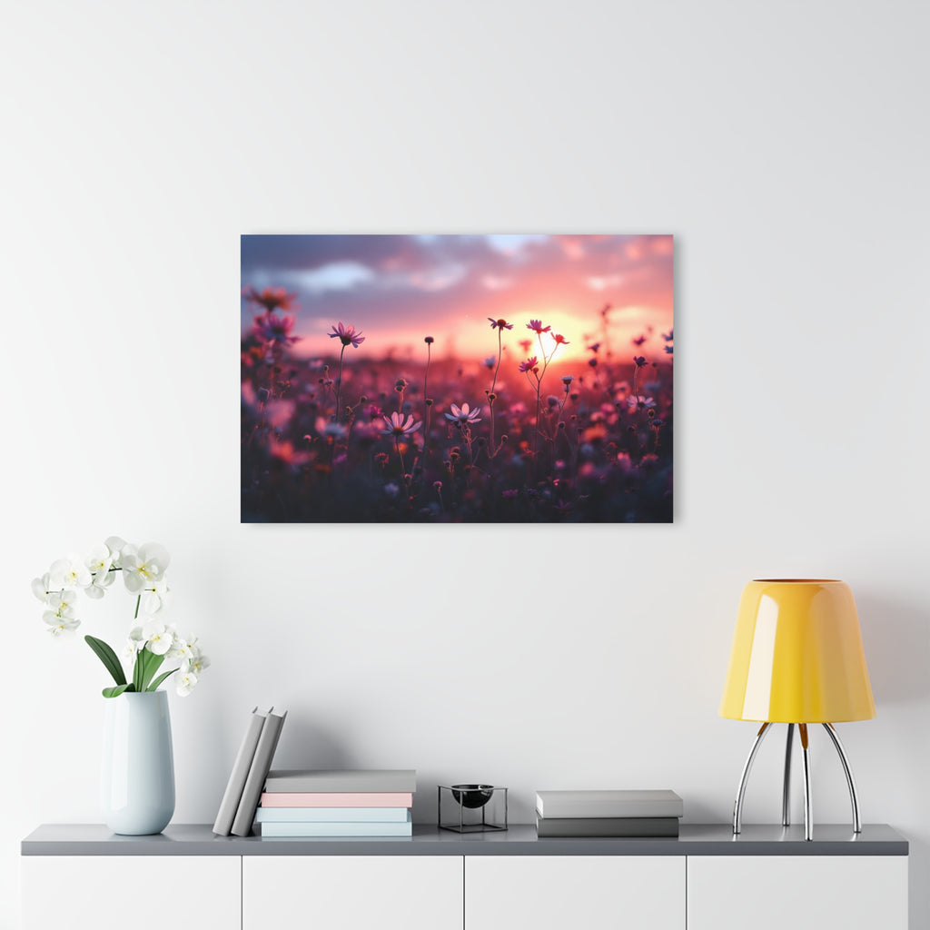 Wild Daisies at Sunset Acrylic Prints (French Cleat Hanging)