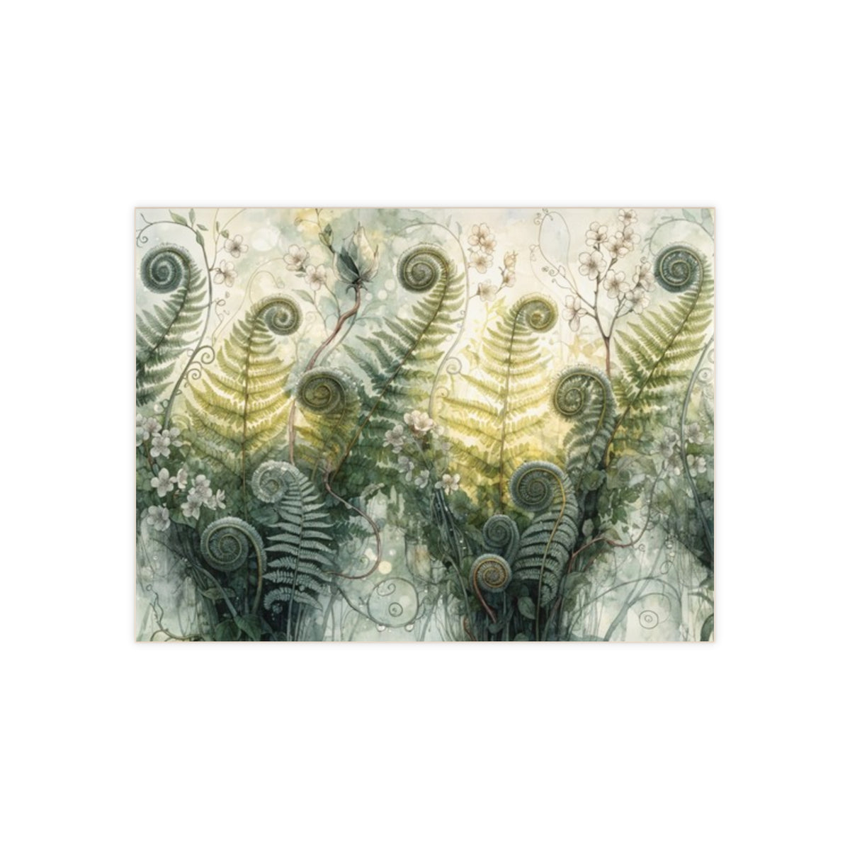 Botanical Ferns; Design Accent Ceramic Tile