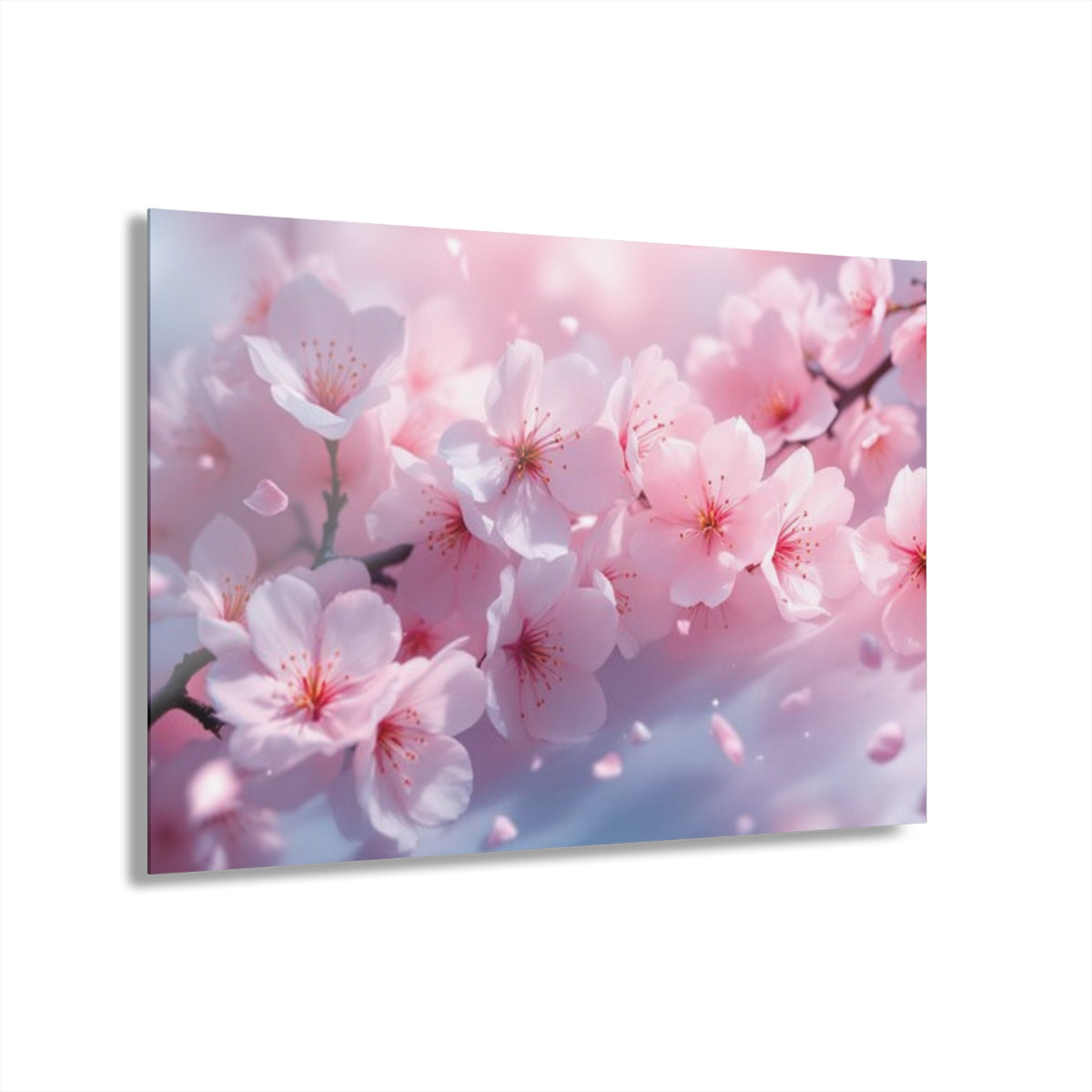 Wildly Cheery Cherry Blossoms Acrylic Prints (French Cleat Hanging)