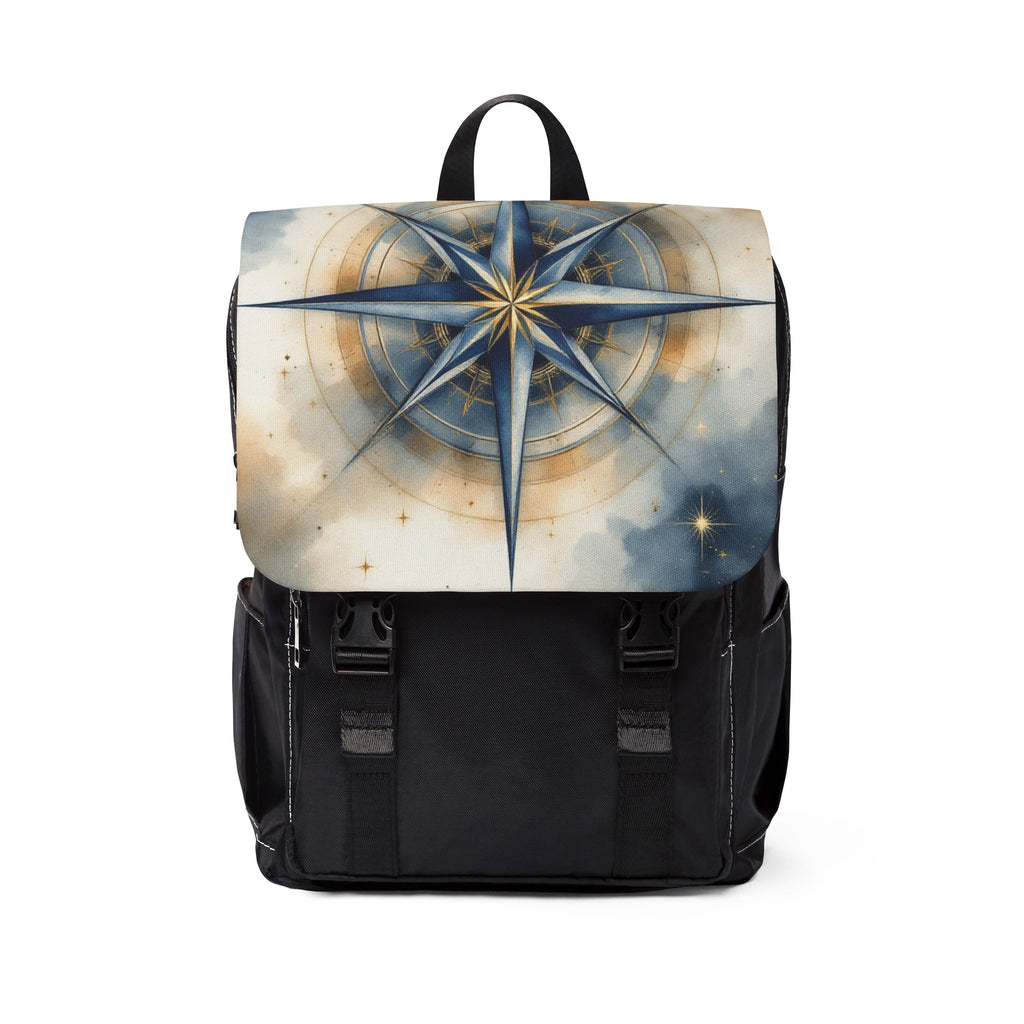 Compass Rose Oxford Canvas Backpack