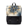 Compass Rose Oxford Canvas Backpack