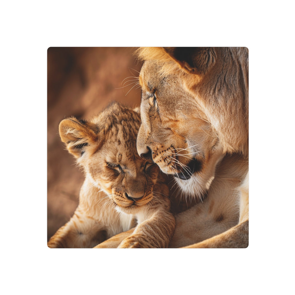 Lion Mother and Cub Portrait