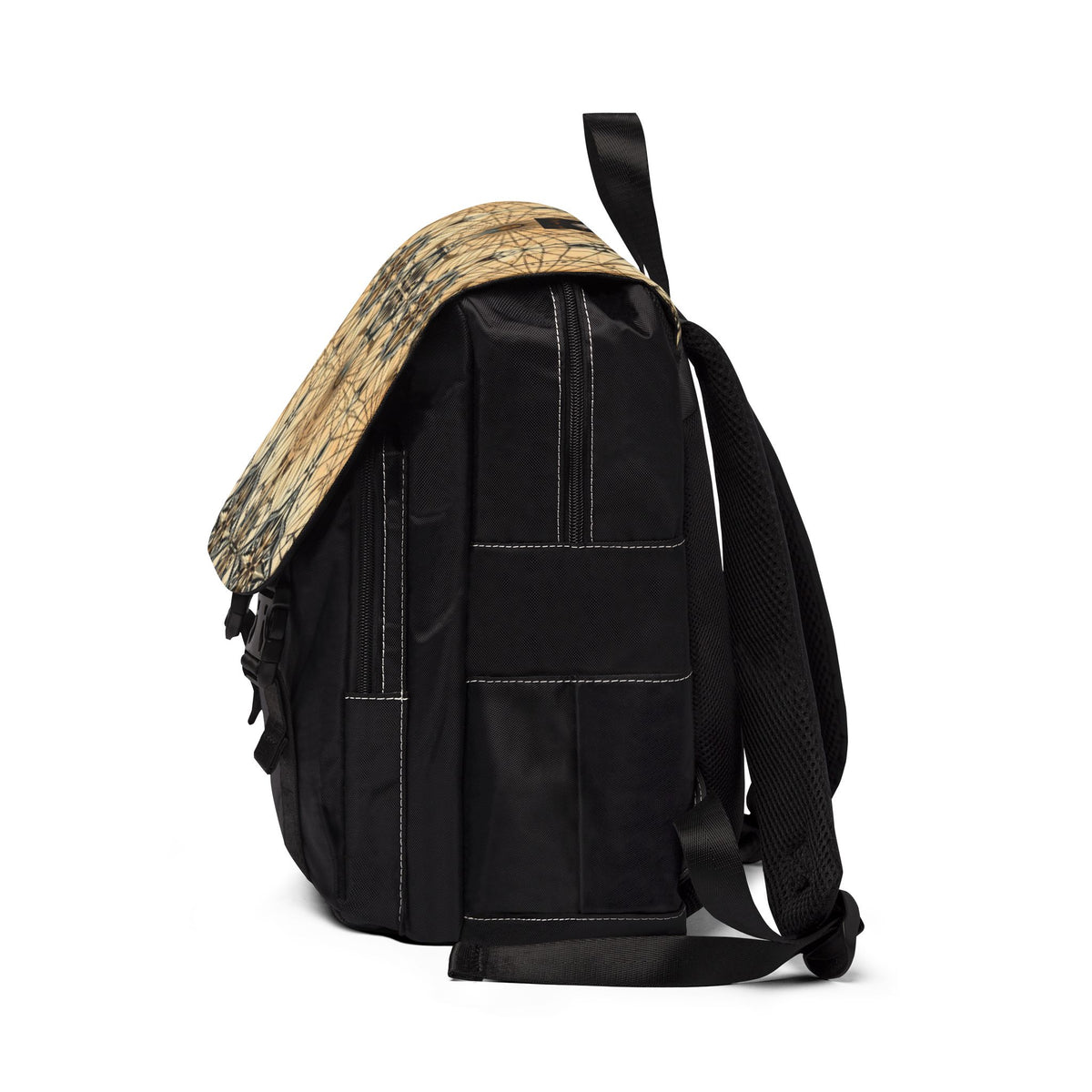 Vintage Compass Pattern Oxford Canvas Backpack