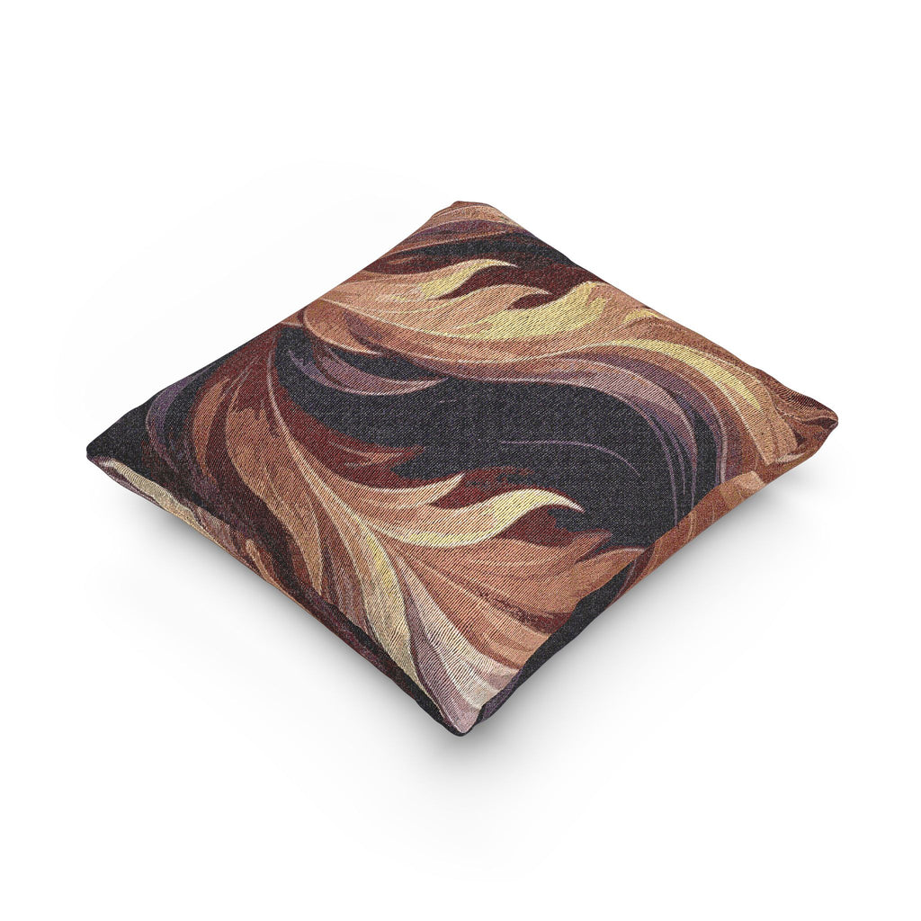 Deep Warm Tone Movement Woven Pillow