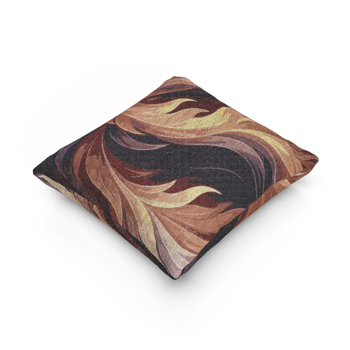 Deep Warm Tone Movement Woven Pillow