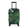Stylized Compass Botanical Pattern Suitcase