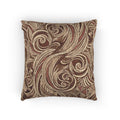 Swirling Warm Tones Pattern Woven Pillow