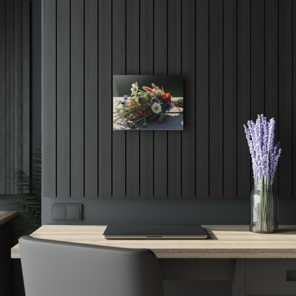 Vibrant Wildflower Bouquet Acrylic Prints (French Cleat Hanging)
