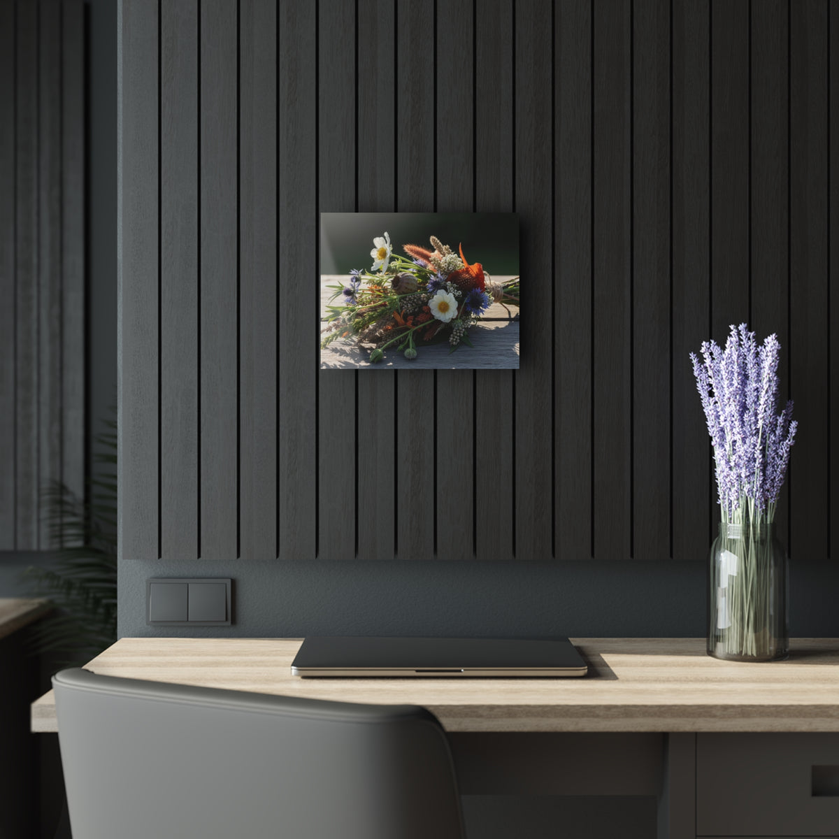 Vibrant Wildflower Bouquet Acrylic Prints (French Cleat Hanging)