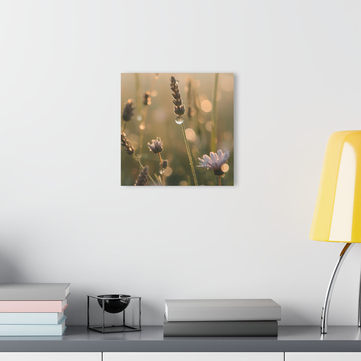 Wild Daisies and Lavender Acrylic Prints (French Cleat Hanging)