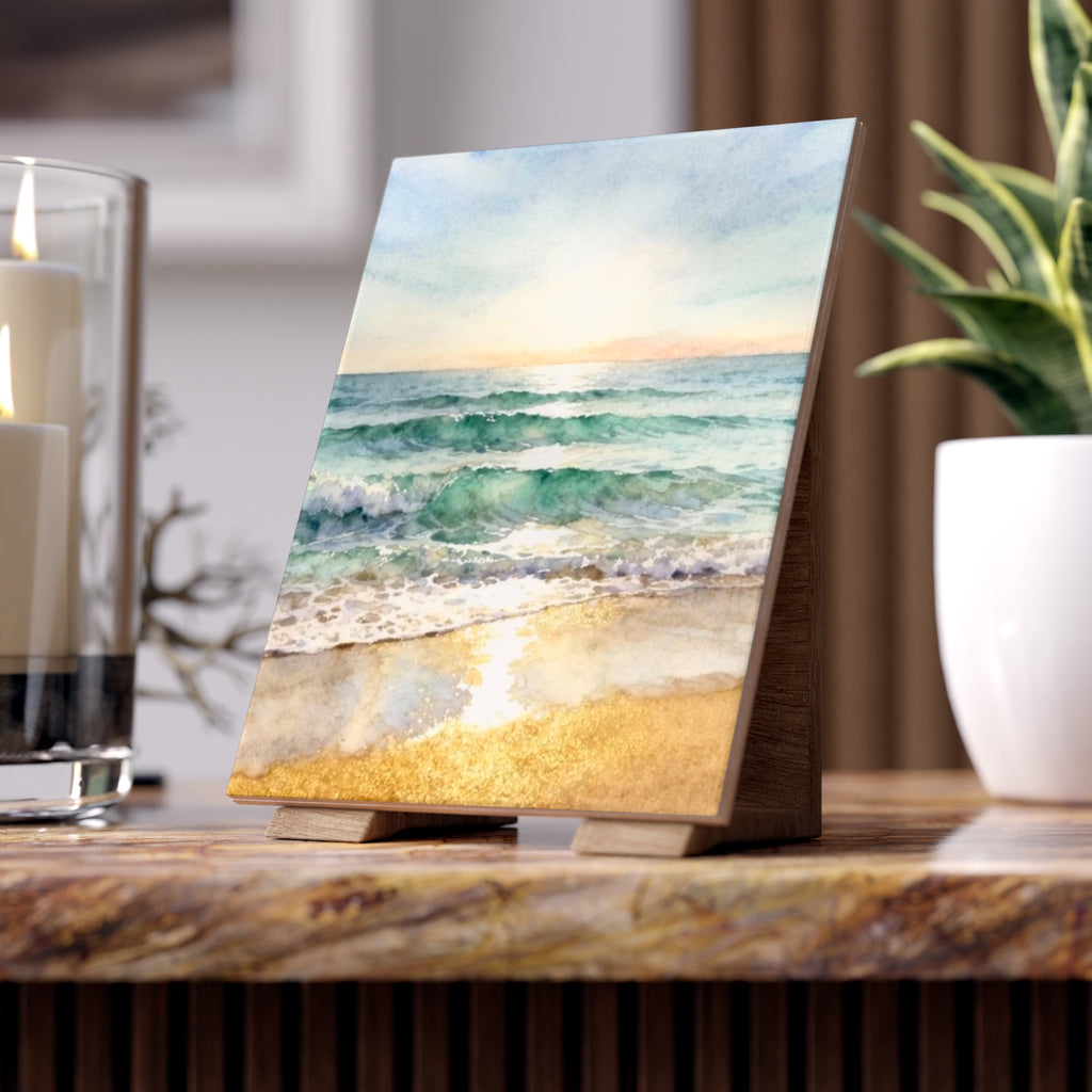 Soft Ocean; Design Accent Ceramic Tile