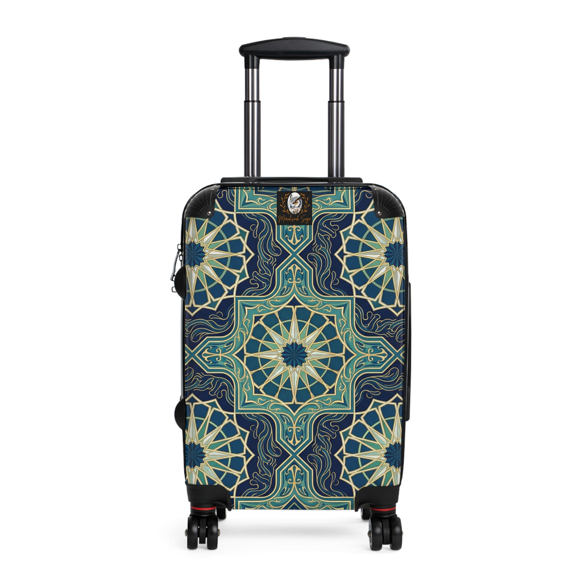 Ocean Tones Stylized Compass Suitcase