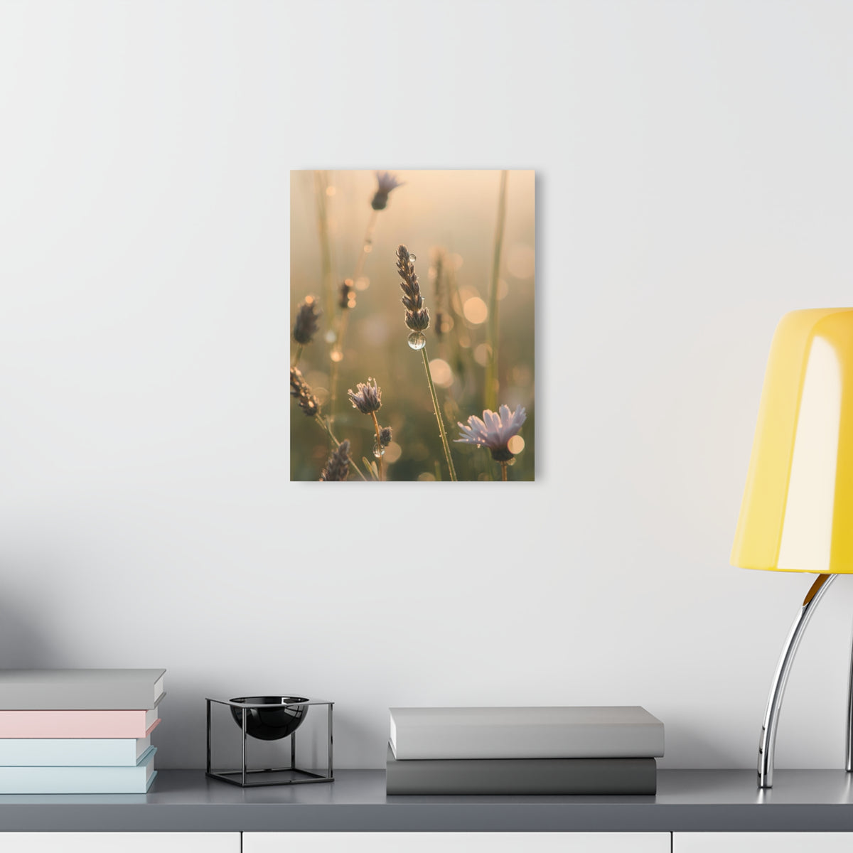 Wild Daisies and Lavender Acrylic Prints (French Cleat Hanging)