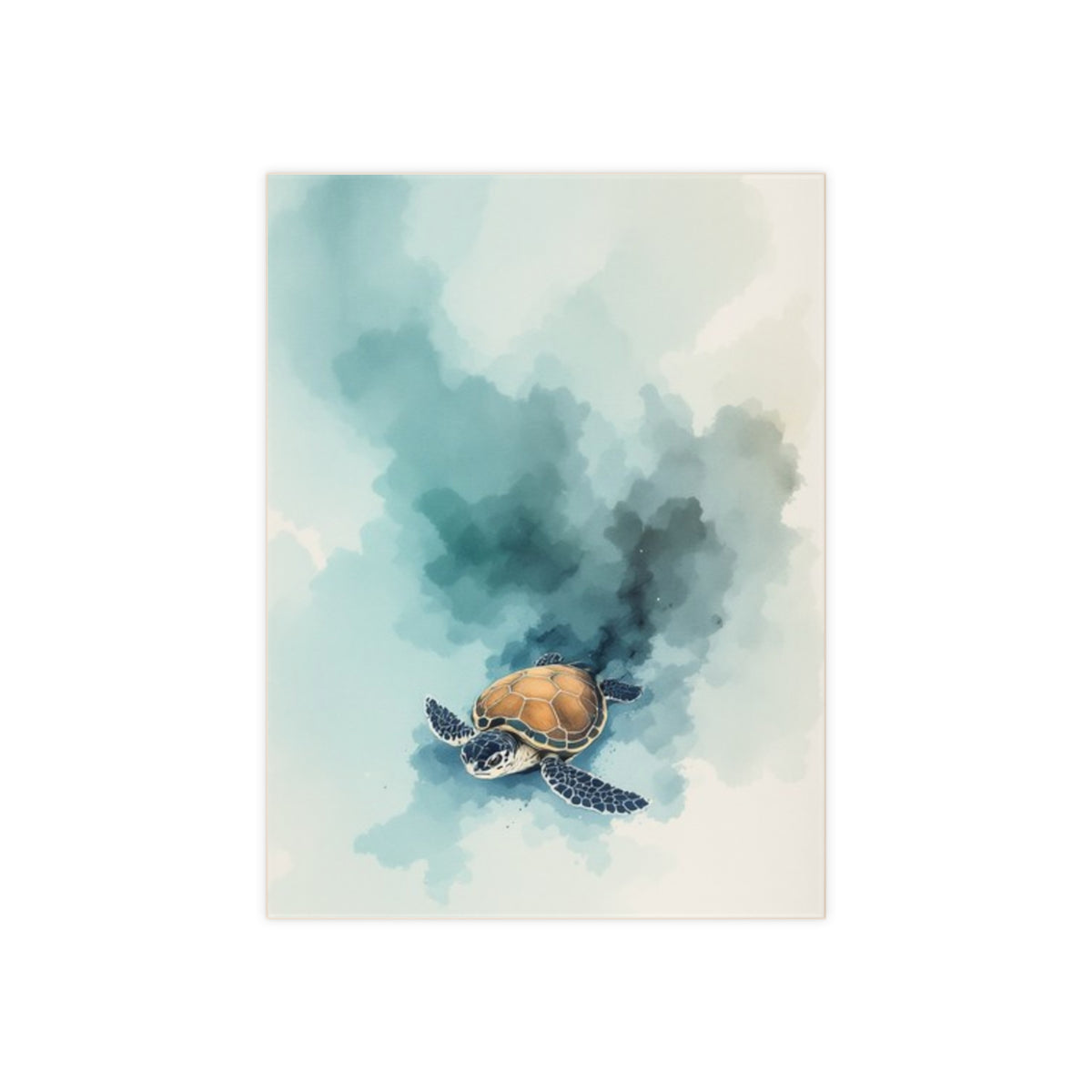 Small Sea Turtle; Design Accent Ceramic Tile