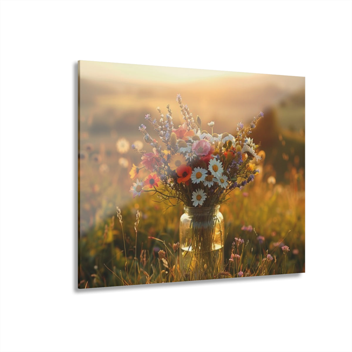 Wonderful Wildflower Arrangement Acrylic Prints (French Cleat Hanging)