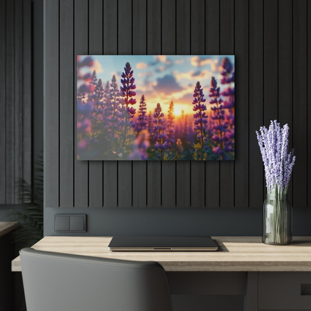 Wild Purple Lupine Acrylic Prints (French Cleat Hanging)