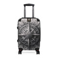 Stylized Illustrated Compass Suitcase