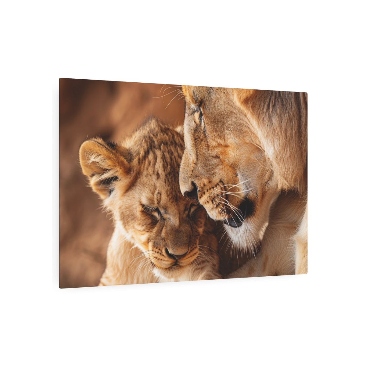 Lion Mother and Cub Portrait