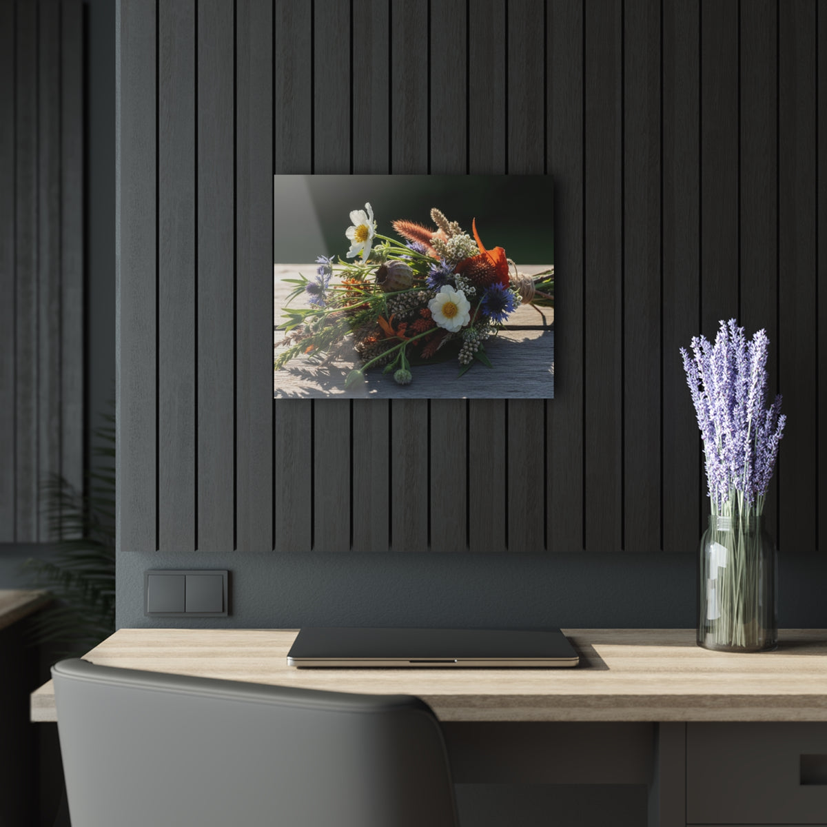 Vibrant Wildflower Bouquet Acrylic Prints (French Cleat Hanging)