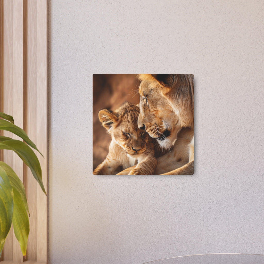 Lion Mother and Cub Portrait