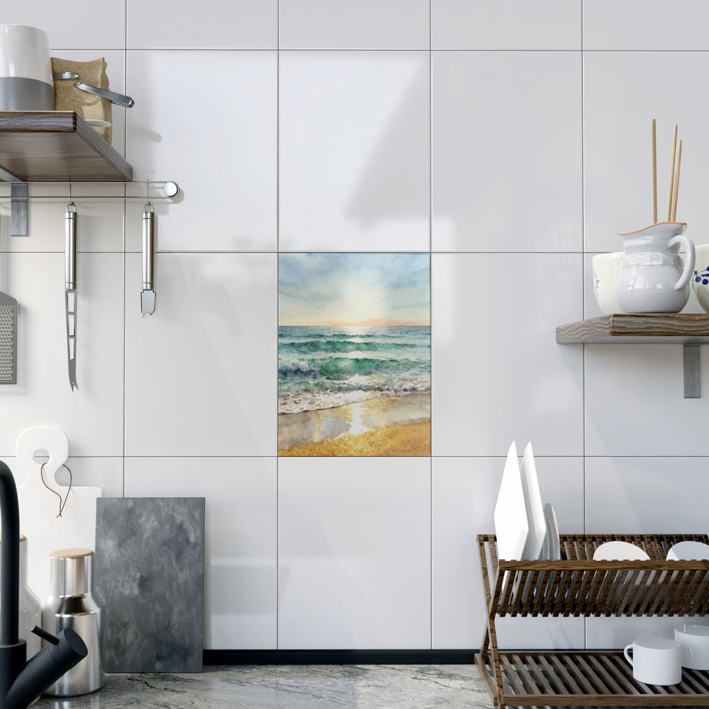 Soft Ocean; Design Accent Ceramic Tile