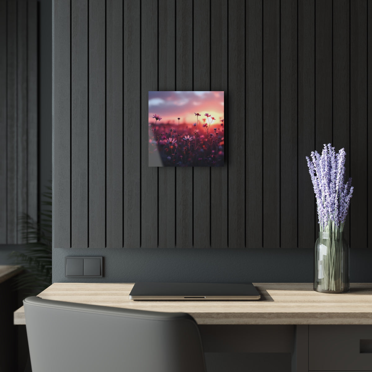Wild Daisies at Sunset Acrylic Prints (French Cleat Hanging)
